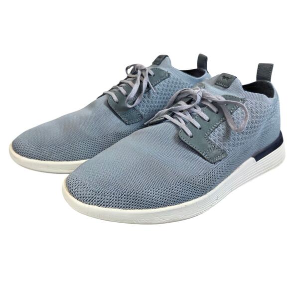 Wolf & Shepherd Men's SwiftKnit Gray Lace Up Derby Casual Shoe Sneaker Size 9 US - Picture 1 of 16